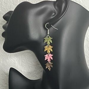 Fall in Leaves Stunning Maple Leaf Dangle Earrings